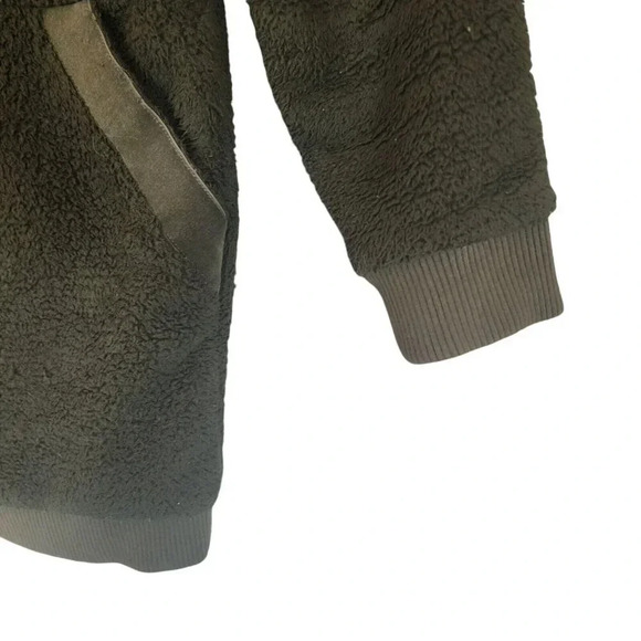 Athleta 100% Polyester Tugga Coat Olive Green Full Zipper Long Sleeve Size XL - Picture 8 of 10